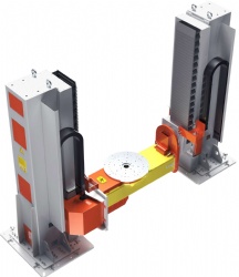 Double-axis U-type lifting positioner