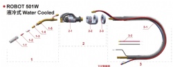 500a water cooled welding gun consumables